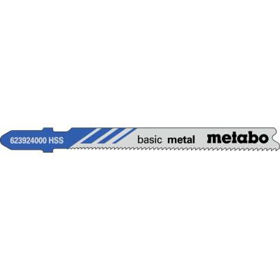 METABO - 5 plátků pro přímočaré pily "basic metal" 66/ 1,1-1,5 mm, progresivní, HSS, s ponorným hrotem