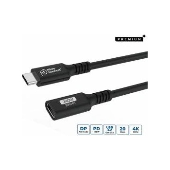 MicroConnect Premium USB-C cable Extender 0.15m 20Gbps, 240W, USB 3.2 Gen 2x2