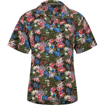 HUGO BOSS Риза с къс ръкав Boss Mens BOSS Bodywear Beach Patterned Short Sleeve Shirt - Light Green 351