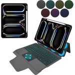 Techsuit Калъф с клавиатура за iPad Pro 11 (2024) + Протектор - KeyTab Pro - черен