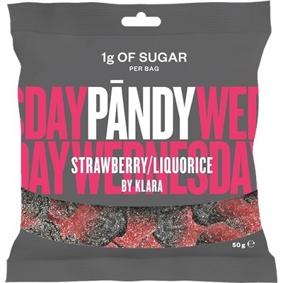 Pändy Candy Strawberry Liquorice by Klara želé bonbóny 50 g