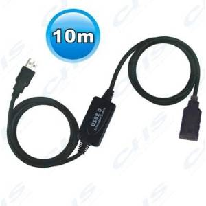 Wiretek usb удължител a-a, 10 м, мъжки/женски, активен ve594 (ve594)