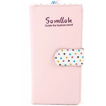 Image 1 of Розово голямо портмоне - Somlloh