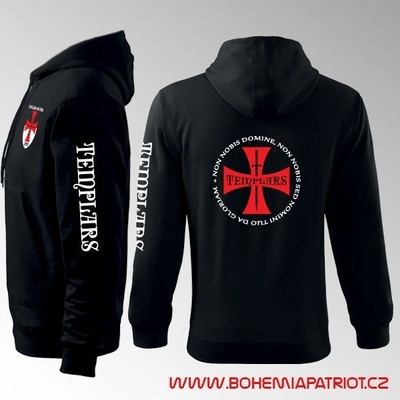 mikina s kapucí Templář 1MZ černá