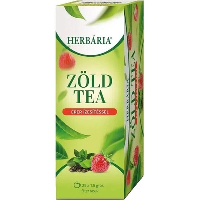 Herbária Zelený čaj s jahodovou príchuťou 25 ks