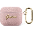 Guess Saffiano PC/PU Metal Logo puzdro pre Airpods 1/2 GUA2SASMP
