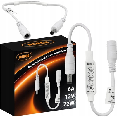 Stmívač LED pásků 6A 72W 12V 24V MONO dotykové stmívání BAS009