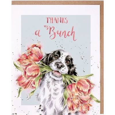 Wrendale Design Děkovné přání "Thanks a Bunch " - Kokršpaněl