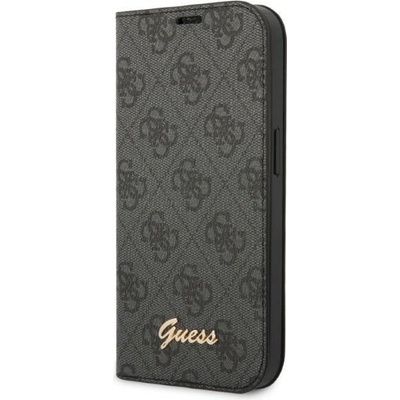GUESS Калъф Guess GUBKP14XHG4SHK за iPhone 14 Pro Max 6.7", черен / черен, 4G Vintage Gold Logo (GUE002293-0)