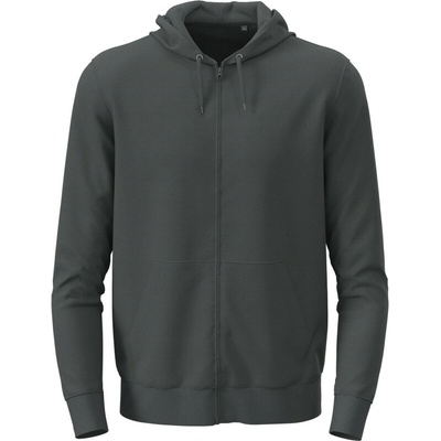 Stedman mikina s kapucí Classic Zip Hoodie slate grey