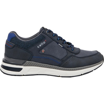 Celio sneakers pánska vychádzková tmavo modrá biela sivá