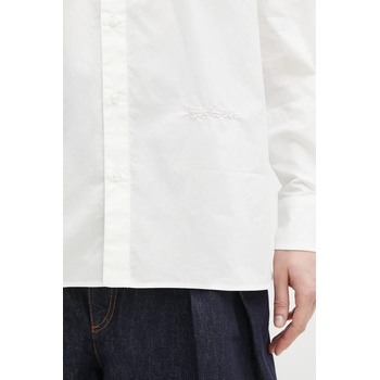 Fiorucci Памучна риза Fiorucci Embroidered Heart Relaxed Fit в бяло със стандартна кройка с класическа яка U02SPTLO055CO02PN02 (U02SPTLO055CO02PN02)