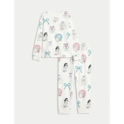 Marks & Spencer Пижама от чист памук Disney Princess (2-8 години) Marks & Spencer кремав Marks & Spencer | Bezhov | Момчешки | 2-3 години