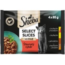 SHEBA SELECTION Šťavnatý výber v šťave 4 x 85 g