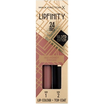 Max Factor Lipfinity 24HRS Lip Colour Dlhotrvajúci rúž s balzamom 008 Honey Dream 4,2 g