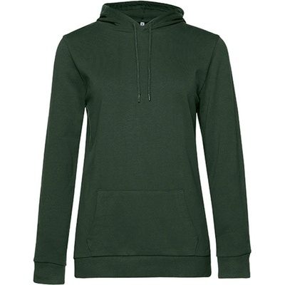 B&C dámska mikina s kapucňou WW04W Forest Green
