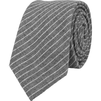 Bubibubi kravata s prúžkami sivá