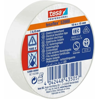 Tesa 95391 Páska elektroizolačná 15 mm x 10 m biela 53948