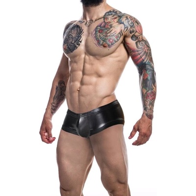 Cut4Men Booty Shorts Black Leatherette