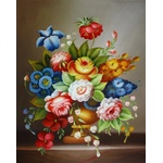  Диамантен Гоблен "Букет" - 40 x 50 см, Кръгли мъниста