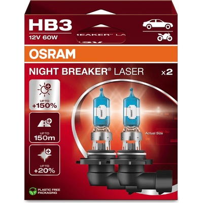 Osram Night Breaker Laser HB3 P20d 12V 60W 9005NL-2HB