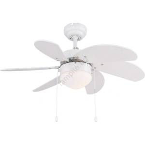 ZEVENTI - Вентилатор за таван FAMARA 1xE14/60W/230V бял (ZV0016)