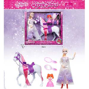 Armtoys КУКЛА ЗАМРЪЗНАЛОТО КРАЛСТВО С КОН И КАСЕСОАРИ