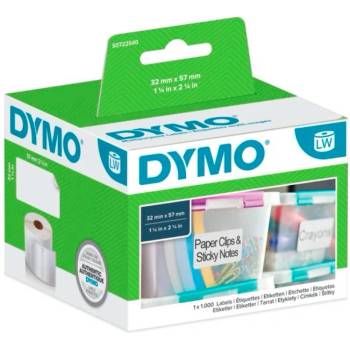 DYMO LabelWriter DY11354 етикети 57х32мм, бяла хартия, подвижна (S0722540)