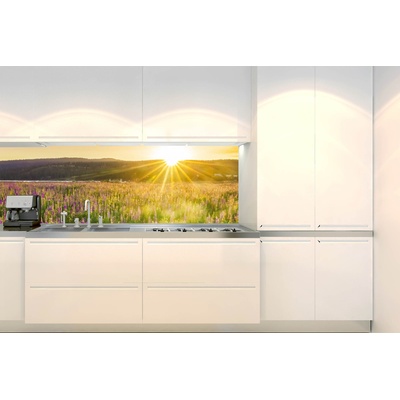 DIMEX ART Фототапет за кухня - слънчеви лъчи над поляната 180 x 60 см