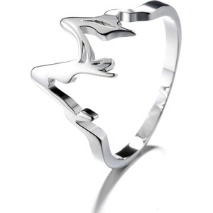 Silenti Jewelry Сребърен пръстен "Връх" - 6 - 52мм (16.6мм диам. )