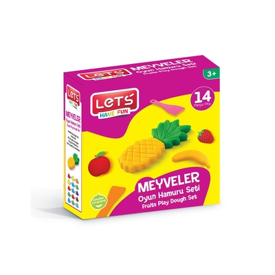 LET'S Пластилин Fruits, Комплект, 14 елемента Let`s L-8596