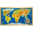 Small Foot vkladacie puzzle veľká mapa sveta