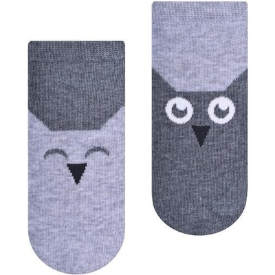 Detské členkové ponožky Two Owls šedá