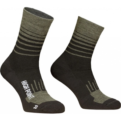 High Point MOUNTAIN MERINO 3.0 SOCKS black/khaki