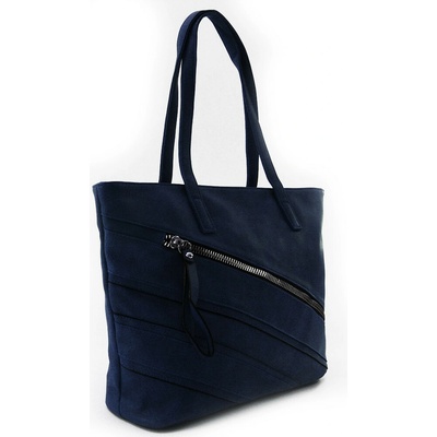 Tmavomodrá dámska zipsová kabelka Christen