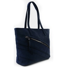 Tmavomodrá dámska zipsová kabelka Christen