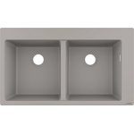Hansgrohe Кухненска мивка Hansgrohe S510-F770-Concretegrey (43316380) - bay Мивка за вграждане
