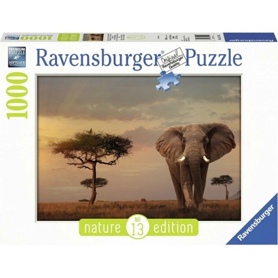 Ravensburger Nature Edice Sloni v národním parku Massai Mara 1000 dílků
