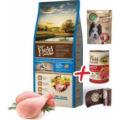 Sam's Field Low Grain 4300 Power Chicken & Potato 13 kg