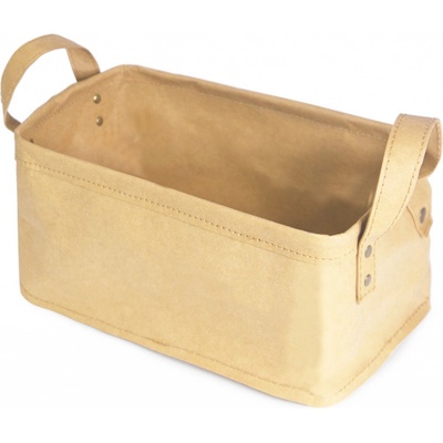 Compactor Basket Ecologic Úložný košík s dvěma držadly 28 x 18 x 13 cm béžový RAN10252