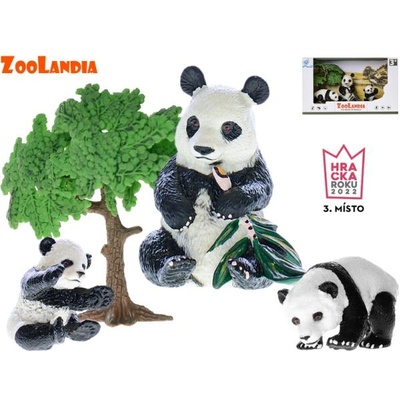 Mikro Зооландия панда с малки и аксесоари