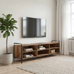 vidaXL ТВ шкаф 140 x 39, 5 x 50 см Старо дърво Инженерна дървесина (8013774)