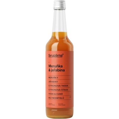 Sirupárna Domácí Meruňka & Jeřabina Sirup 0,5 l