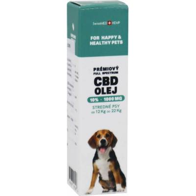 SwissMedHemp CBD olej pre střední psy 10% 10 ml