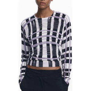 Desigual Дамски пуловер desigual, Размер xs, Цвят Бяло (25wwjf41_bi2000)