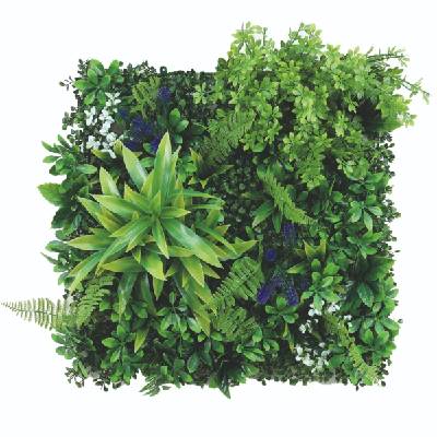 Декоративна плочка ТРОПИЧЕСКИ РАСТЕНИЯ с лилави и бели акценти uv 50х50 см (mz 189037c)