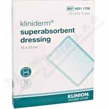 Kliniderm Superabsorpční obvaz 15 x 20 cm 10 ks