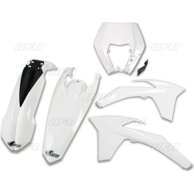 UFO kompletní sada plastů KTM EXC/EXCF 12-13 s krytem světla barva bílá (KT521E047)