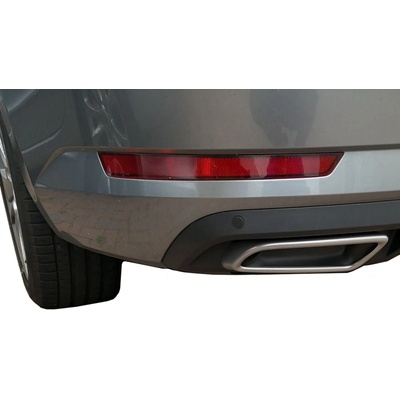 MILOTEC Imitácia koncovky výfuku, ABS - Alu Brusch, Škoda Superb III, 2015-2024, Limousine/Combi