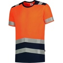 TRICORP T01 T Shirt High Vis Bicolor Tričko unisex fluorescenční oranžová